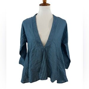 Soft Surroundings Commelina striped tunic top